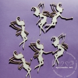 Chipboard "Fairies, 7,5 cm", 6 pcs
