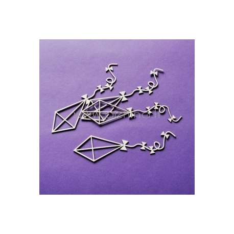 Chipboard "Kites", 4 pcs
