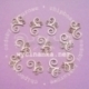 Chipboard "Decorative swirl, small", 11 pcs