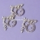 Chipboard "Retro - clock 1", 3 pcs