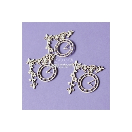 Chipboard "Retro - clock 1", 3 pcs