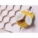 Chipboard "Honeycomb background - Large eyelet", 2 pcs