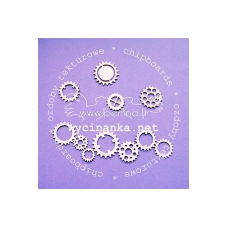 Chipboard "Institute - Gears", 5 pcs