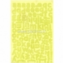 Alpha stickers, 18,7x12,7 cm