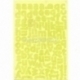Alpha stickers, 18,7x12,7 cm