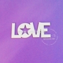 Chipboard "Love", 1 pc