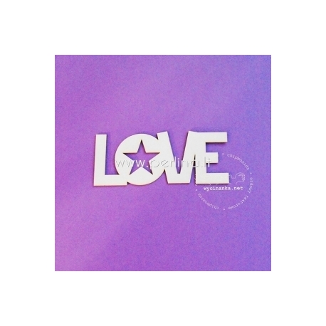 Chipboard "Love", 1 pc