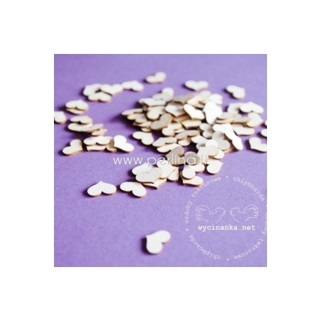 Chipboard "Hearts", 100 pcs