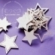 Chipboard "Let it snow - Stars 15", 18 pcs