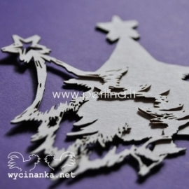 Chipboard "Christmas Doodles - Christmas tree", 1 pc