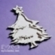 Chipboard "Christmas Doodles - Christmas tree", 1 pc