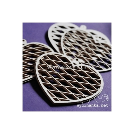 Chipboard "Wonderful time - two-ply hearts", 3 pcs