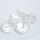 Stiklinis karoliukas, rondelė, skaidrus, 8x12 mm, 1 vnt.