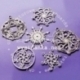 Chipboard "Let it snow - Christmas decorations 14", 6 pcs