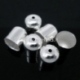 Necklace cord end tip, silver plated, 10x11 mm, 1 pcs