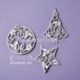 Chipboard "Lacy Christmas - Set 2", 3 pcs