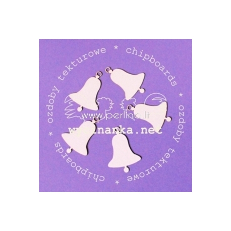 Chipboard "Christmas bells", 5 pcs