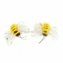 Microbead bumble bee with sheer wings, 2 PC/Pkg