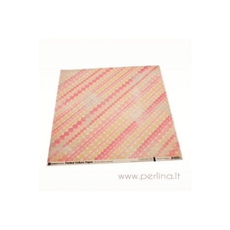 Kalkinis popierius "Pink Dots", 30,5x30,5cm