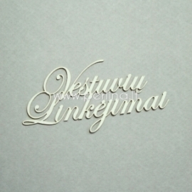 Chipboard "Wedding Wishes", 3 pcs