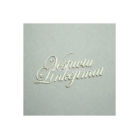 Kartoninė detalė "Vestuvių Linkėjimai", 3 vnt.