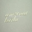 Kartoninė detalė "Amžinai kartu", 1 vnt.