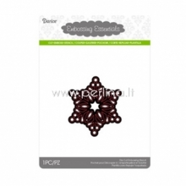 Die cut stencil snowflake small, 1 pc