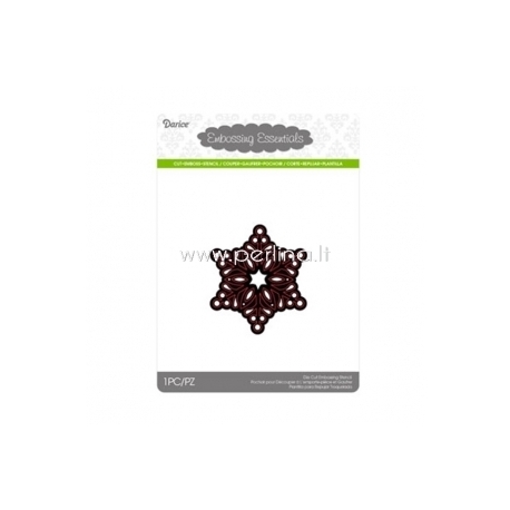Die cut stencil snowflake small, 1 pc