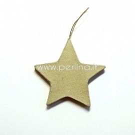 Paper-mache decoration "Star", 8,3x8,5 cm, 1 pc