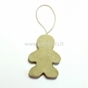 Paper-mache decoration "Gingerbread", 7,8x5,7 cm, 1 pc