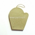 Paper-mache decoration "Glove", 7,7x6,7 cm, 1 pc