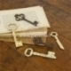 Medinės dekoracijos "Key Embellishments", 5 vnt.