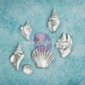 Dek.detalės "Resin Embellishments - Shabby Chic Treasures - Sea Shells", 7 vnt.