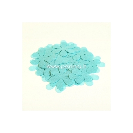 Fabric flowers, bright turquoise, 1 pc, select size
