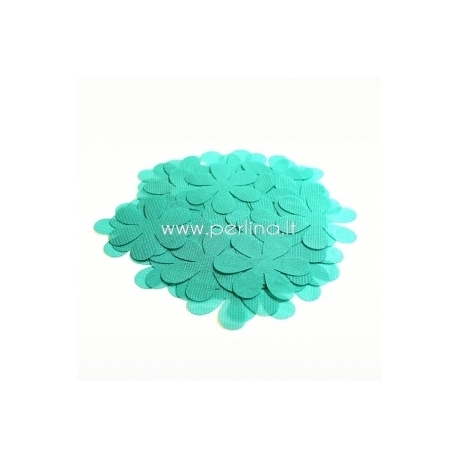 Fabric flowers, dark mint, 1 pc, select size