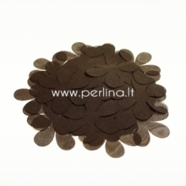 Fabric flowers, dark brown, 1 pc, select size