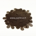 Fabric flowers, dark brown, 1 pc, select size