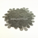 Fabric flowers, grey, 1 pc, select size