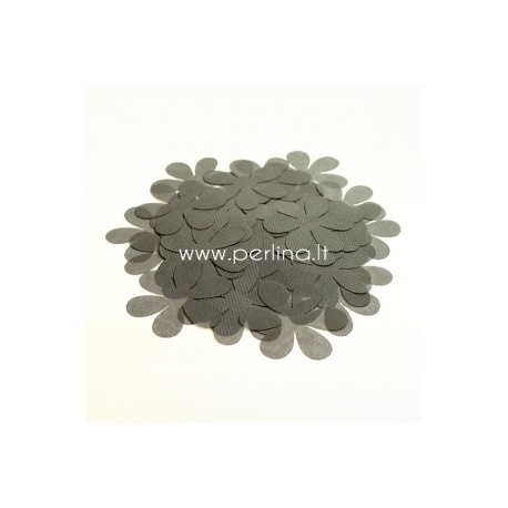 Fabric flowers, grey, 1 pc, select size