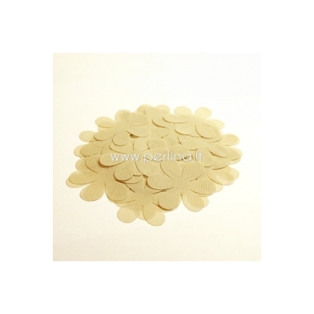 Fabric flowers, cream, 1 pc, select size