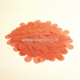 Fabric flowers, coral, 1 pc, select size