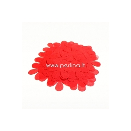 Fabric flowers, red, 1 pc, select size