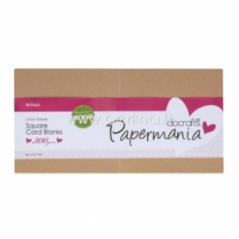 Card and envelope, recycled kraft, 13,5x13,5 cm