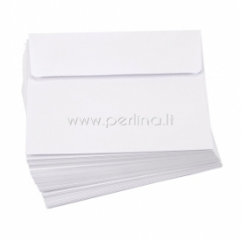 White envelope, 11,11x14,6 cm