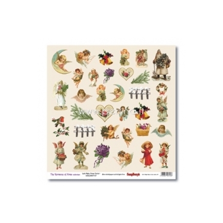 Paper "Lets Make Xmas Cards - The Romance of Xmas Collection", 30,5x30,5 cm