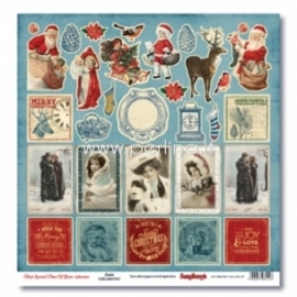 Paper "Santa - That Special Time of Year Collection", 30,5x30,5 cm