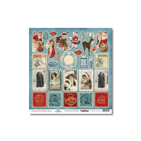 Paper "Santa - That Special Time of Year Collection", 30,5x30,5 cm