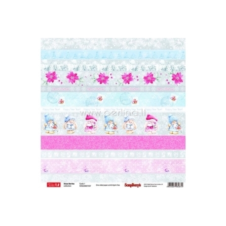 Paper "Cards 1 - Xmas Berries Collection", 30,5x30,5 cm