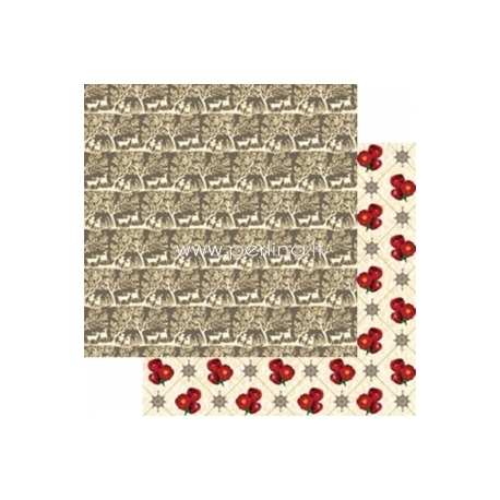 Paper "Deer Forest - Royal Christmas Collection", 30,5x30,5 cm