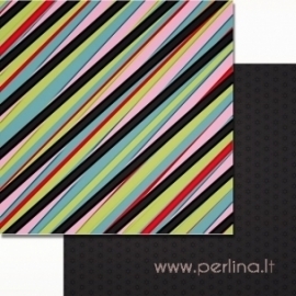 Popierius "Crazy stripes", 30,5x30,5 cm
